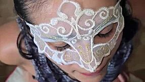 hotwife sailor girl blows cock craving facial cumshot load on tits