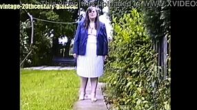 bank manager elizabeth hogben sneaks out back to pee in her garden