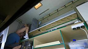 I asked my hostess for a cigarette but her sexy miniskirt look made me touch her smooth spot just a bit