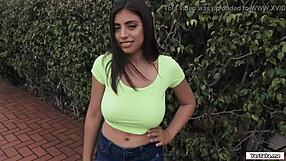 ella's hairy pussy gets fucked hard outdoors for cash