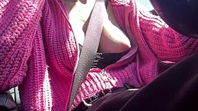 artemisia love flashes juicy tits on car ride