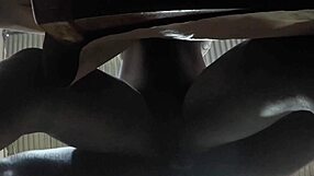 african wife submits to roommate's monster cock in dorm with full romantic creampie