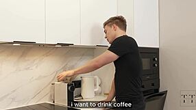 i force her sloppy deepthroat on his monster cock for coffee spill 4k