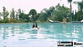 Pornstar jenna j ross fucked hard poolside by monster cock cowgirl and doggystyle