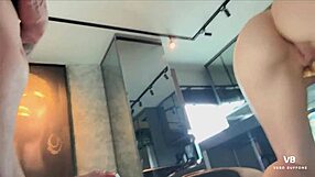 Friend's mom catches me spying, wants milf sex and mouth cum!