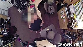 we're fuckin hard in this shop... bent over doggystyle then missionary in her wet cunt