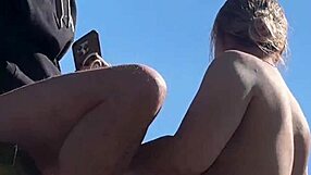 hey we got caught in this public park but kept fucking with those big tits bouncing