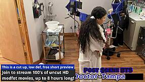 dr tampa's cash roleplay with latina nurse mya backstage handcuffs gloves