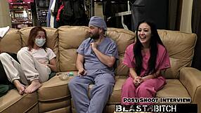 Blaire Celeste Sucks Two Cocks Deepthroat Face Fucked Blasted Cum Hospital Nurse POV