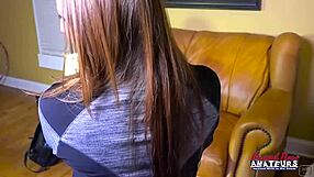 Brunette Autum and Blonde Alex Lick Pussy Before Sharing Cock Cumshot