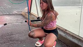 curvy brazilian damiana fixes car fucks roadside europe flashing ep5