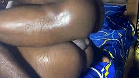 Petite Ebony Teen 18+ Babe Bent Over for Rough Big Black Cock Doggystyle Missionary Orgasms