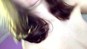 Huge Vibrator Deep Insertion into Milf's Trimmed Wet Pussy.