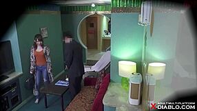 whoa, caught my pale big-titted subordinate's wife in love hotel affair sex