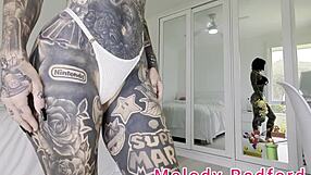 Skinny Milf Wife Tries Pink Micro Bikini Chain Haul