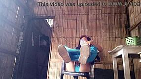 Real Nurse Back from Hospital Masturbates Horny Pussy After Work Craving Patient Cock