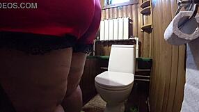 bbw pees on home toilet cam in amateur fetish compilation