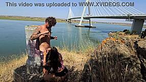 curvy brazilian damiana fixes car fucks roadside europe flashing ep5