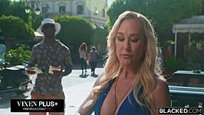 Blacked Ultimate MILF Brandi Love Devours BBC in Outdoor Creampie Doggystyle on Vacation