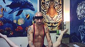 Behind The Scenes Glasses Cam FULL NELSON Blowjob XXX Sex Wrestling Match!