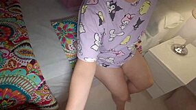 stepmom caught fingering huge hairy pussy lips so i lick then creampie missionary closeup wet!