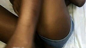 i watch this ebony teen get fucked doggystyle bent over by huge black cock ripping her jeans