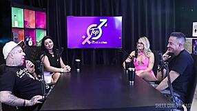 Monica Lima And Hot Blonde Go Wild Live In Bisexual Putaria