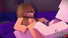 Hey, check out these horny Minecraft lesbians getting it on in the game world