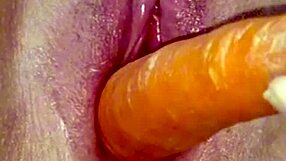 damn this moaning bitch orgasms hard fucking her carrot pussy