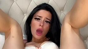 Horny American Exchange Student Coed Squirts in POV Girlfriend Webcam