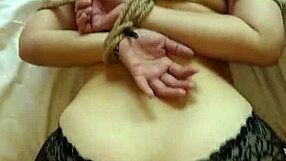 hey she's bound reverse with ball gag for teasing taiwanese play