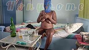 Two homemade bisexual honey lesbians jump shake big tits boobs in bed 1on1