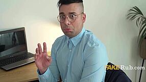 Tasha Lustn's glasses fog during nerdy blowjob