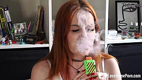 My Redhead Beauty Sucks Cock Then Takes Skinny Doggy Pounding Hard!