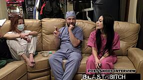 Blaire Celeste Sucks Two Cocks Deepthroat Face Fucked Blasted Cum Hospital Nurse POV