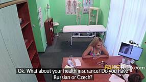 horny big tits russian patient rides doctor's cock in hospital hardcore
