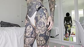 Skinny Milf Wife Tries Pink Micro Bikini Chain Haul