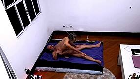 sensual nuru oil massage turns into deep blowjob and creampie deep inside her