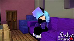 Hey, check out these horny Minecraft lesbians getting it on in the game world