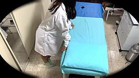 Hidden Hospital Cam Catches Latina Bent Over Doggystyle Orgasm