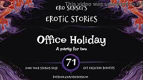 office holiday audio has her masturbating wet to erotic pov orgasm for women eses71