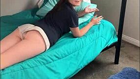 Sorority slut Ava Marina dicked down post-game pounding?