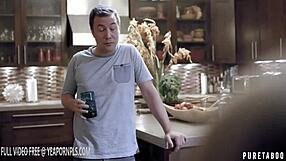 god i got caught cheating with the babysitter on a call... creampie mess!