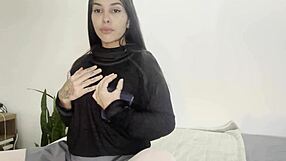 wanna see this emo girl's sloppy deepthroat tears gagging on huge dildo all the way?