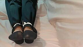imagine self bondage in socks before napping tied up