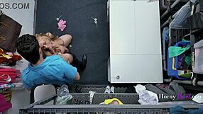 Busty Teen Thief Zoey Uso Caught Stealing, Punished with Rough Groping at Work