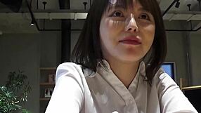 She sneaks away for a cheating affair with her handsome coworker in the office