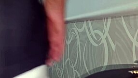 Sexy T-Shirt Perversion Ends with Massive Cumshot on Her Tanned Body