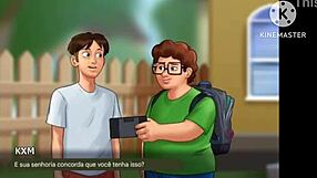 WOW first erotic scenes with erick in summertime saga portuguese dub!!