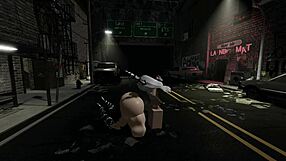 Futanari Girlfriend Pounds Ass On Street!